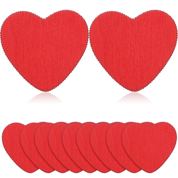 Red 200 Pcs Ornament Wedding Decorations Home Heart-shaped Dining Table