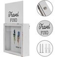 thumbnail image 4 of Honeymoon Fund Box Travel Fund Ticket Box Piggy Bank Suggestion Box Wedding Reception Party Bridal Gift, 4 of 6