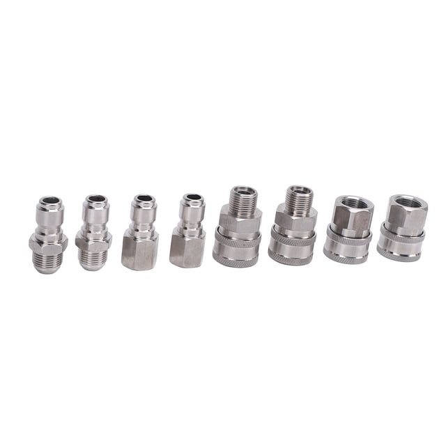 3/8 Inch Quick Connect Fittings, Secure Fit Abrasion Proof Pressure Washer Fittings for Cleaning Tasks