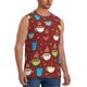thumbnail image 2 of Fotbe Coffee Cups Men's Camiseta sin Mangas Estampada para Hombres, Playera Casual para Gimnasio, Entrenamiento, Playa-X-Large, 2 of 7