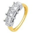 thumbnail image 3 of 2 Carat T.w. Princess White Diamond 14kt, 3 of 4