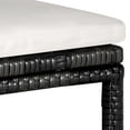 thumbnail image 5 of vidaXL 5 Piece Garden Bar Set with Cushions Poly Rattan Black, 5 of 5