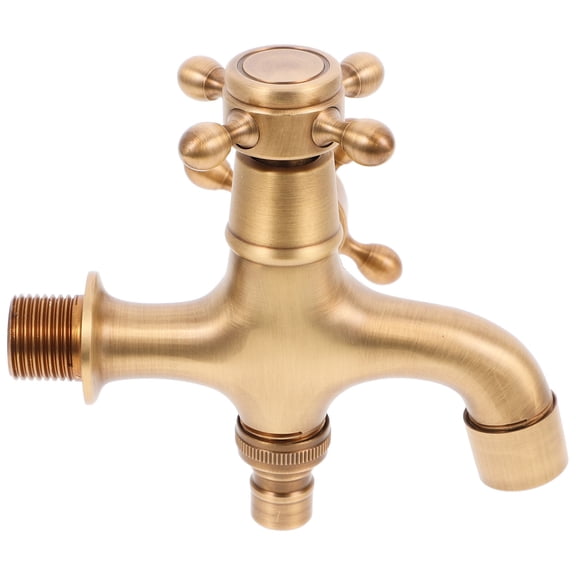 PAMINGONO 1Pc Antique Copper Faucet European Style Shower Wall Mounted for Household Use