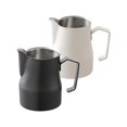 thumbnail image 2 of Espumador de leche de acero inoxidable con escala para capuchino, café, matcha y latte. Beige 350ml Negro 350ml, 2 of 8