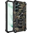 thumbnail image 2 of Slim Fit Phone Case for Samsung Galaxy S23 (Not fit S23 Plus),Army Camouflage Case with Military Grade Anti-Drop Protection and Built-in Kickstand Cover for Galaxy S23,MC Army Green, 2 of 9