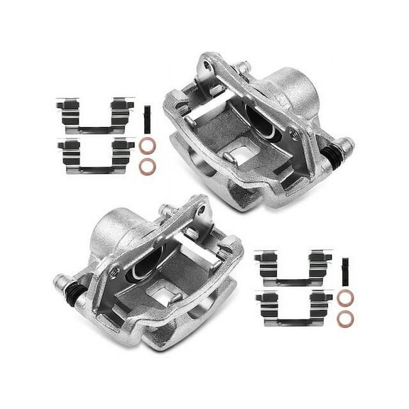 Brake Caliper Set 2 - Compatible with 2005 - 2010 Chevrolet Cobalt 2.2L 4-Cylinder - Autopart Premium