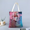 thumbnail image 2 of Harley Quinn Bolso de tela con estampado de lienzo para mujer, bolsa de compras reutilizable y estética, con cremallera interior, regalo para mujer,38*45cm., 2 of 6