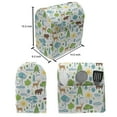 thumbnail image 5 of Animals Lounger Chair Bag, Repeating Nature Themed Demonstration of Silhouette Style Forest Sun and Trees, High Capacity Storage with Handle Container, Lounger Size, Multicolor, by Ambesonne, 5 of 5