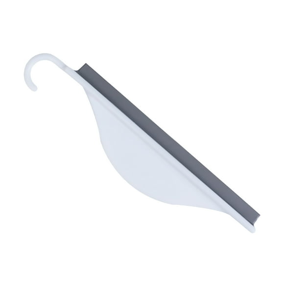 HOMEMAXS Mirror Silicone Wiper Water Drop Cleaner 20x4.5cm White