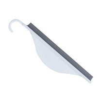 HOMEMAXS Mirror Silicone Wiper Water Drop Cleaner 20x4.5cm White