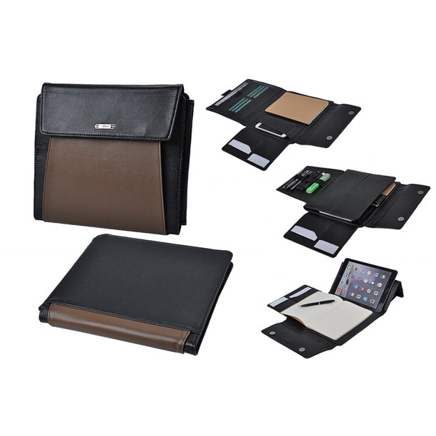 Leather Ipad Air Folio Case Organizer Case With Pockets For Business Cards Ipad Air Or 9 7 Inch Tablet Walmart Com Walmart Com