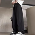 thumbnail image 2 of Pantalones de verano para hombre, estilo coreano, holgados, de seda helada, de talla grande, informales, holgados, XXXL, 2024, 2 of 4