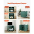 thumbnail image 6 of Cat Litter Box Enclosure,31.5 in Hidden Litter Box Cabinet,Wooden Indoor Cat Washroom with Ventilated Holes,Double-Door Kitty Pet House Furniture,End Side Table Fit Most Litterboxes, 6 of 6