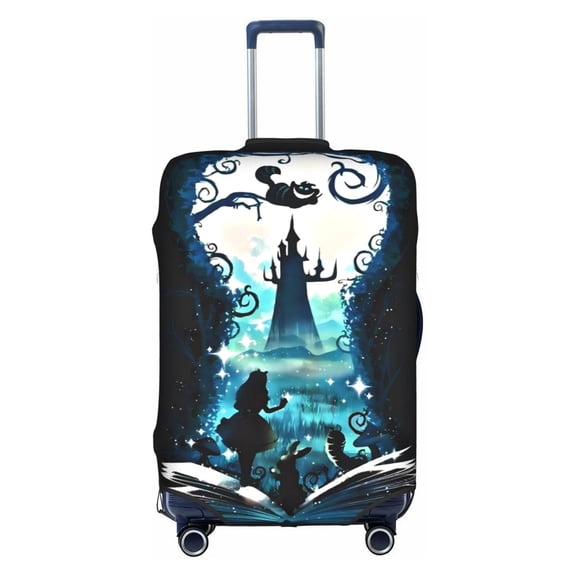 Double-sided Printed Luggage Cover Alice in Wonderland Travel Suitcase Protector Baggage Covers Small