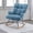 Lightblue, variant on SAETSFEG Nursery Rocking Chair Teddy, High Backrest, Comfortable Stylish with Padded Seat for Living Rooms, Bedrooms, Offices, Grey