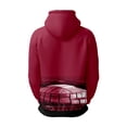 thumbnail image 6 of Men's Athletic Team Style Hoodie Double-faced knit pullover hoodie Soft and comfortable 100% polyester fabric Stylish casual sports top/sweatshirt, 6 of 6