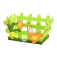 thumbnail image 2 of CoreLiving Woven Look Non-woven Fabric Basket Storage Bin for Easter Eggs Flowers Toys or Snacks Decorative Home Organizer Crate Perfect for Gift Giving and Spring Decorations, 2 of 9