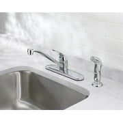 Mainstays 8 Centerset Single Handle Kitchen Faucet with Side Spray, Chrome