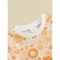thumbnail image 6 of Musuos Baby Girl 2Pcs Summer Outfits 6 12 18 24M 3T Short Sleeve Floral Print T-Shirt + Shorts Set Infant Toddler Clothes, 6 of 10