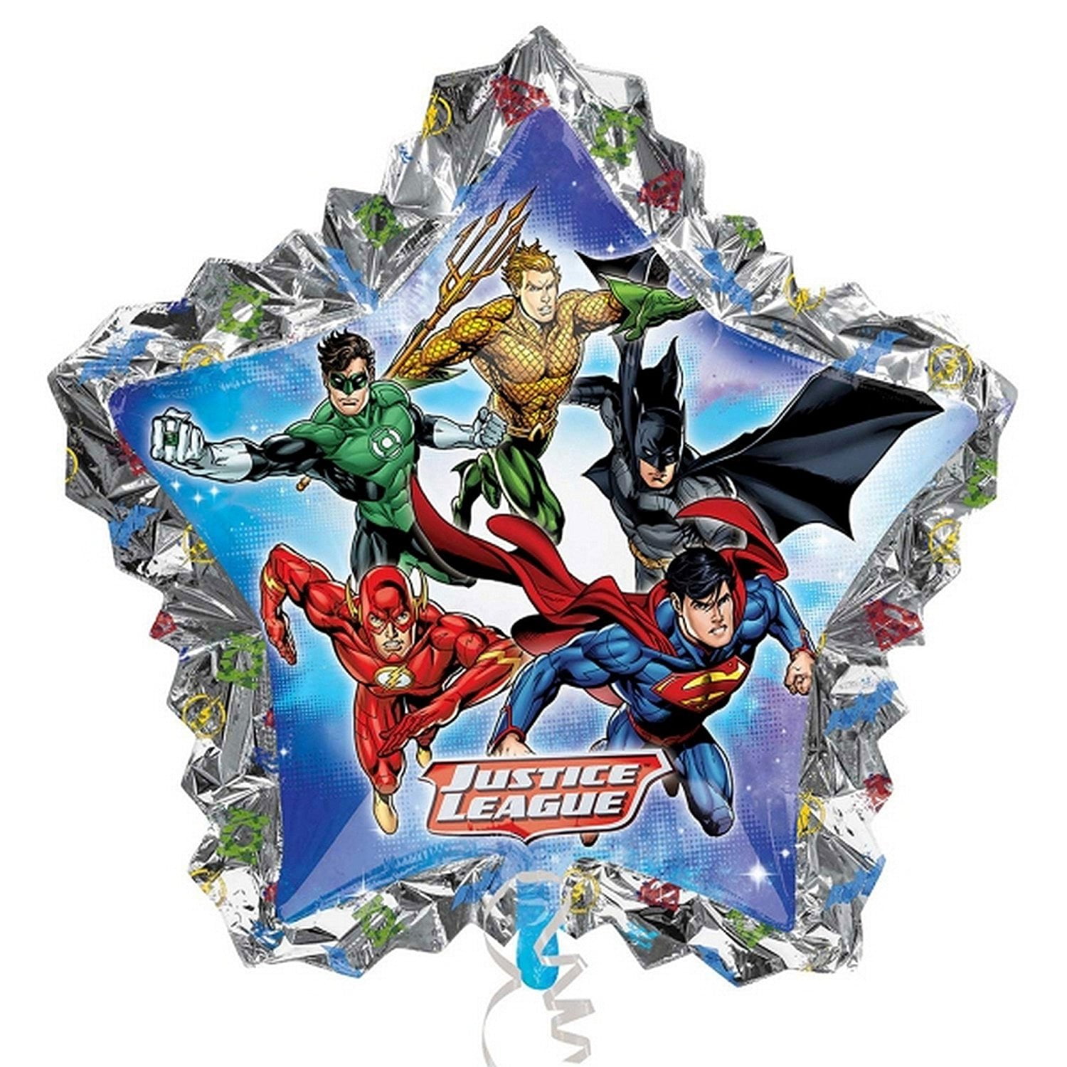 Justice League Superman Batman Green Lantern Flash Foil Birthday Party Balloon