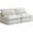 Cream, variant on Maklaine Contemporary Cream Velvet Modular Armless Sofa