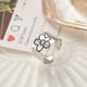 thumbnail image 3 of Anillos para mujer, regalos para mujer, simple, viento, brillante, flor, pequeño, fresco, abierto, anillo abierto, 3 of 5
