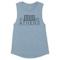 thumbnail image 1 of Skyline Athens Greece Women's Muscle Tank Medium Stonewash Denim, 1 of 5