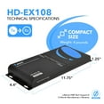 thumbnail image 2 of OREI 1x8 HDMI Extender Over Single Cat6/7-IR Remote, EDID Management Upto 400Ft (HD-EX108), 2 of 10