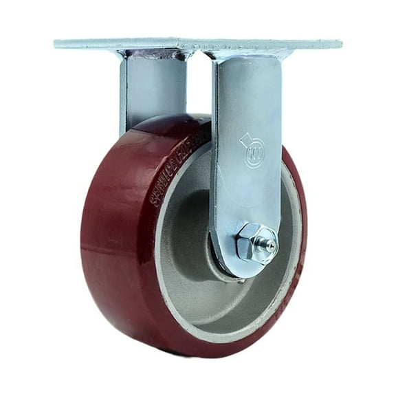 5 Inch Poly on Aluminum Wheel Rigid Caster with Ball Bearing Service Caster