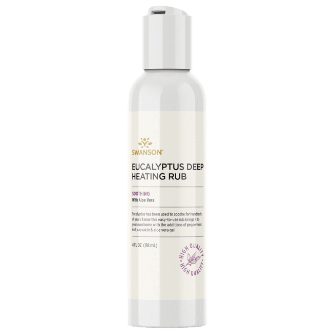 Swanson Eucalyptus Deep Heating Rub w/Aloe Vera 4 fl oz Gel