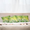 thumbnail image 3 of Ambesonne Floral Throw Pillow Cover 4 Pack, Daffodils Spring Petals, 18", Green Yellow, 3 of 6