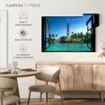 thumbnail image 5 of Elephant Stock Outdoor Lighthouse Wall Art - Horizontal Canvas Wall Art - Living Room Wall Decor - Nautical Canvas - Blue And Turquoise Decor - 12" x 8", 5 of 8
