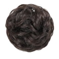 thumbnail image 2 of Messy Bun Hair Piece Wavy Curly Fake Hair Buns Synthetic Scrunchie Messy Bun Natural Extensions Updo Hair Pieces for Women (Dark Brown), 2 of 6