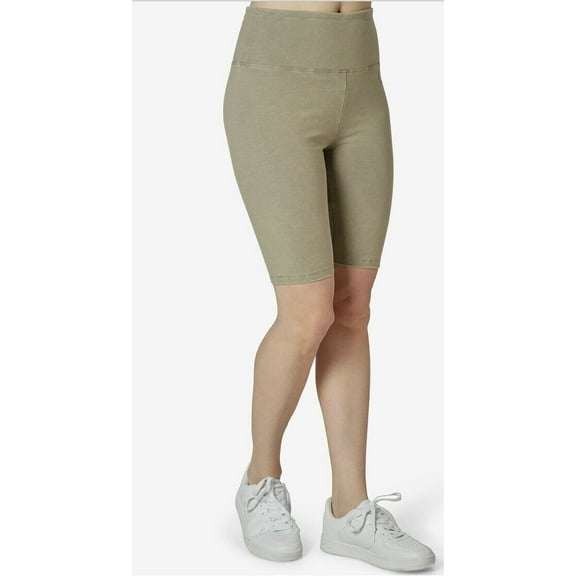 Ultra Flirt Juniors Pull-On High-Rise Bike Shorts Stretch Dark Green XS, $20 NWT