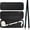 Black, variant on Otamatone Official Case for Deluxe Size (17.25 inch) Musical Instrument Toy Synthesizer Hard Shell Cover, Smooth Fitted Protective Interior with Official Logo Strap, Inner Sipper Pouch (Black)