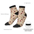 thumbnail image 6 of Fuzoiu Valentine'S Day Rose Print Adult Socks, Crew Moisture-wicking Socks, Unisex Cushion Crew Socks,Casual Sports Ankle Socks, 6 of 7