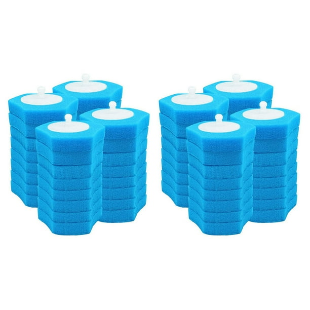 64 Piezas de Reemplazo de de Inodoro, Reemplazo de Limpiador de Inodoro, Cabezal de Cepillo de Inodoro Desechable, Cabezal de Reemplazo de Cepillo de Inodoro