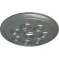 thumbnail image 3 of Ekena Millwork 25 1/4"OD x 4"ID x 2"P Spiral Ceiling Medallion (Fits Canopies up to 4"), Hand-Painted Platinum, 3 of 6