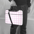 thumbnail image 6 of ZICANCN Laptop Case 15.6 inch, Pink Thousand Bird Check Work Shoulder Messenger Business Bag for Women and Men, 6 of 9