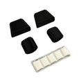 thumbnail image 1 of para aterrizaje Protección de cojín Elevación Resistente a arañazos Antivibración Negro Antideslizante 4 piezas para Macarena Almohadilla del tren de aterrizaje, 1 of 8