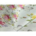 thumbnail image 4 of Ambesonne Shabby Flora Quilted Bedspread Set 3 Pcs, Botanical Garden, Queen Size, Multicolor, 4 of 5