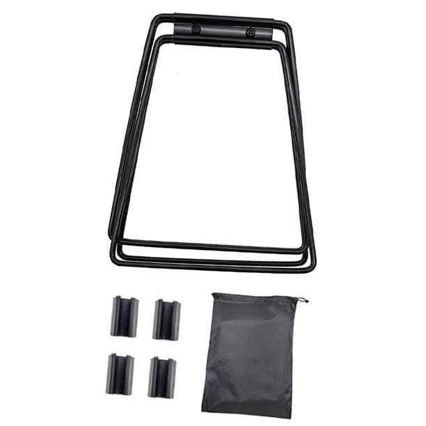 Soporte plegable para enfriador, soporte para tanque de agua, soporte universal para hielera, soporte para bolsa de basura Negro