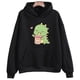 thumbnail image 4 of Sudadera con capucha de dinosaurio de té Boba de dibujos animados, ropa linda de manga, sudaderas para mujer y hombre, sudaderas de invierno de polar con bolsillo, suéteres de cuello redondo, 4 of 5