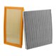 thumbnail image 1 of Conjunto de filtro de aire de cabina del motor Unique Bargains, kit de filtro de aire limpiador, No.7T4Z9601A/JX6Z19N619BA para Ford Explorer 2.3L 3.0L 2020-2024 1 juego, 1 of 1
