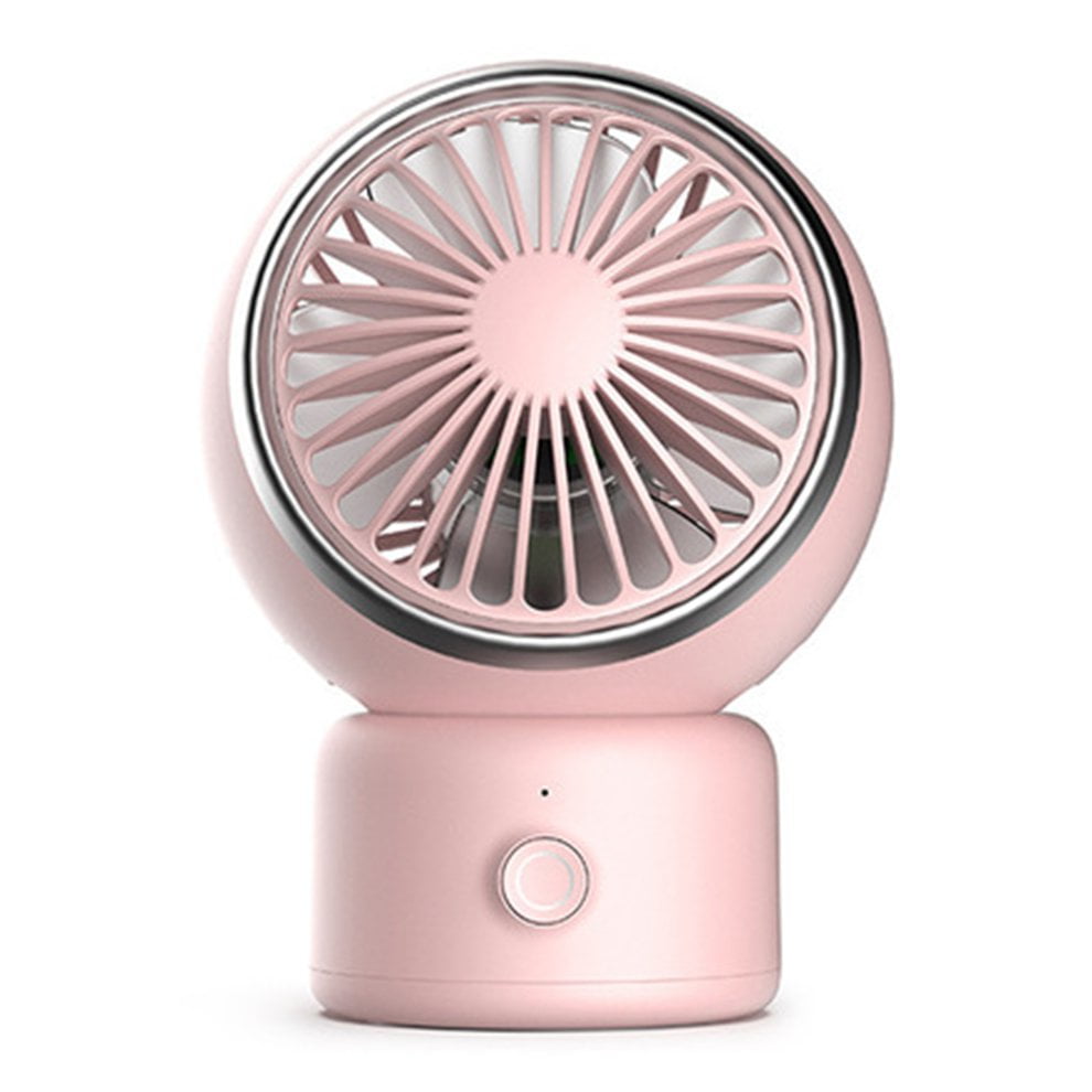 Mini USB Desk Fan Portable Ultraquiet Small Fan Shaking Head 3 Speed Adjustable Student
