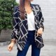 thumbnail image 4 of Chaquetas de oficina con estampado de moda,Chaqueta de traje estampada para mujer Chaqueta de traje estampada para mujer Chaqueta de traje informal estampada para mujer Características de vanguardia, 4 of 6