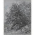 thumbnail image 2 of Thomas Gainsborough 15x18 Black Ornate Wood Framed Double Matted Museum Art Print Titled - Wooded Landscape with Herdsman, Cows and Cottage (Between 1785 and 1788), 2 of 5