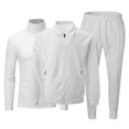 thumbnail image 2 of Frnrwgo Men's Jacket & Top & Pants 3-Piece Set Loose Fit Full Zip Breathable Lightweight Casual Tracksuit Outfit with Pockets, 2 of 8