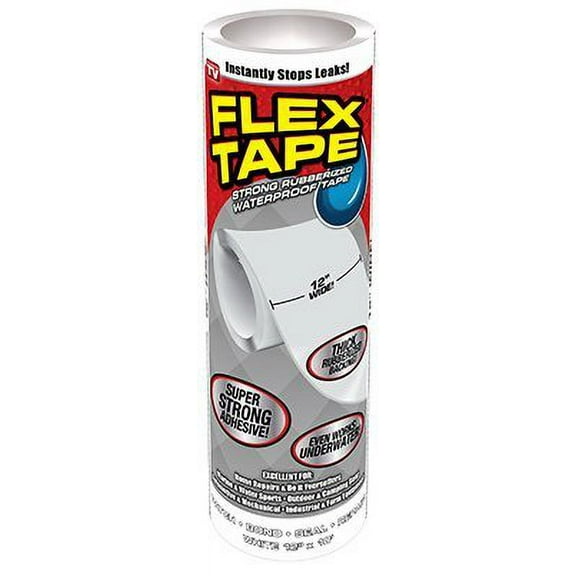 12"X10' White Flex Tape