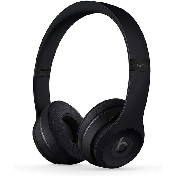 Restored Beats Solo3 Wireless On-Ear Headphones - W1 Chip, Class 1 Bluetooth, 40 Hours of Listening Time, Built-In Microphone and Controls - (Matte Black)